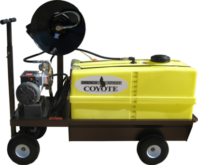 Coyote 120V 1.5HP Electric Motor SS Pump 56 Gallon Tank with 100' Hose - Sprayers
